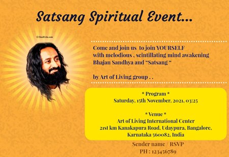 Satsang Event of Shree Ravi Shankar Ji