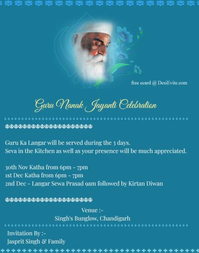 Guru Nanak Jayanti Celebration