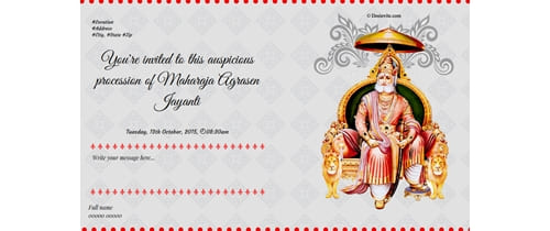 Happy Maharaja Agrasen Jayanti, 2015