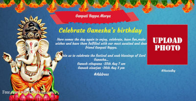 free Ganesh Chaturthi Invitation Card & Online Invitations