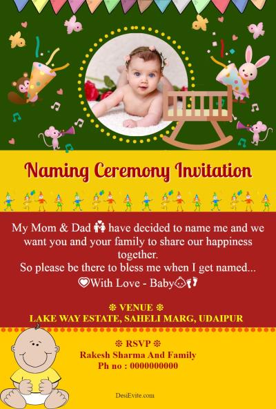 free Naming Ceremony / Namakaran Invitation Card & Online Invitations free Naming Ceremony / Namakaran Invitation Card & Online Invitations