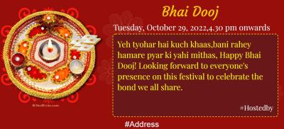 Bhai Dooj Invitation thaali