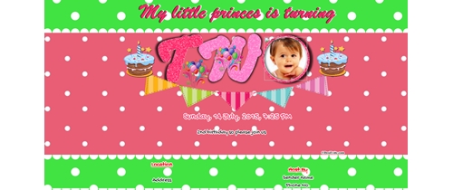 Free 2nd Birthday Invitation Card Online Invitations