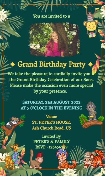 birthaday-invitation-card-forest-animal-theme