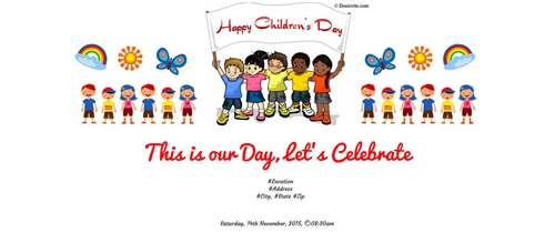 It's Childreen's Day  lets celebrate with us