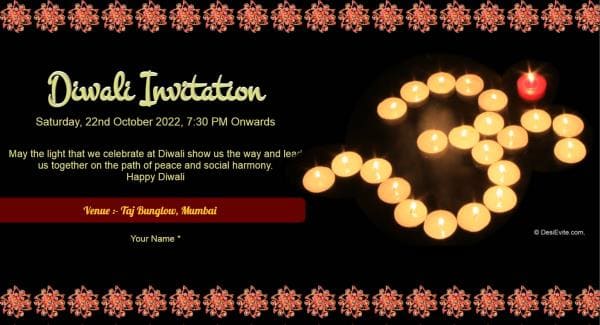 Diwali Invitation