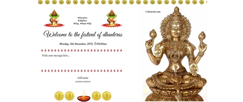 Welcome to the festival of dhanteras
