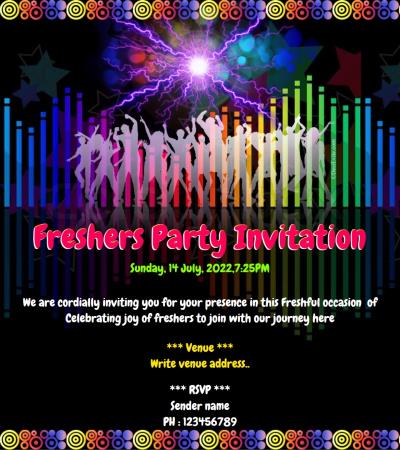 Freshers Party Invitation