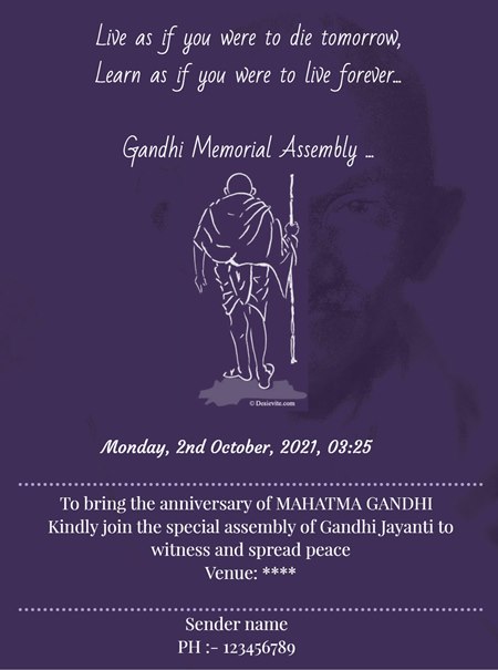 let's celebrate Gandhi Jayanti