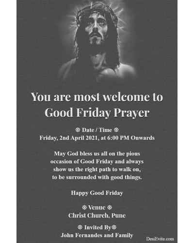 Join for Good Friday Prayer