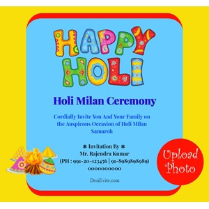 holi milan invitation message