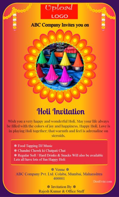 Dhund invitation card party