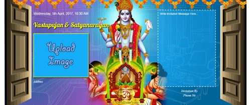 You are invited for Griha pravesh and satyanarayan