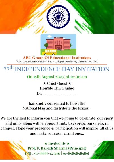 Premium Vector  India blank frame card independence day