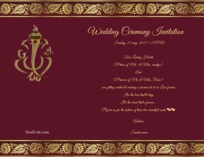 Your wish is important for us Please join our wedding ceremony Shubh Vivah