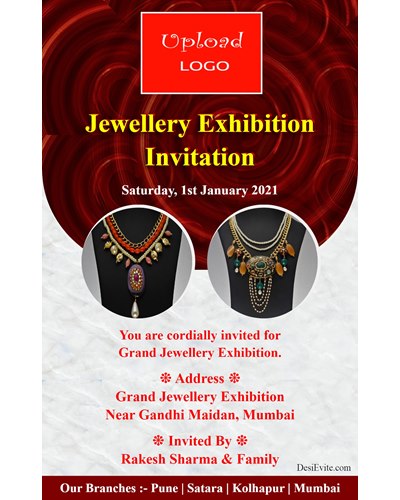 jewellery exhibition card 3 photo upload