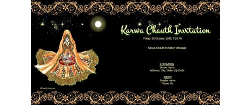 Karwa Chauth Invitation