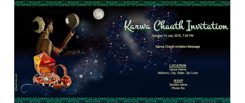 Karwa Chauth Invitation