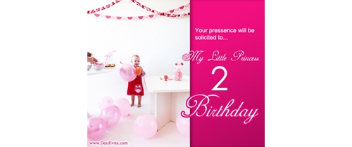 birthday invitation card two photo