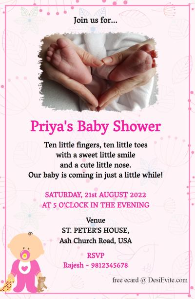 free Baby Invitation Card & Online Invitations