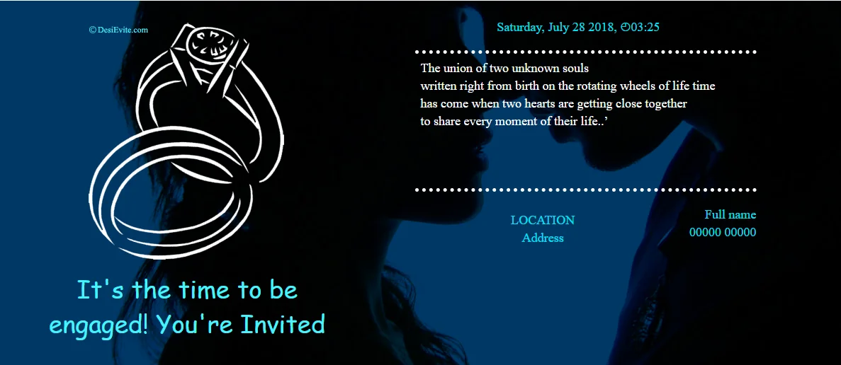 free Engagement Invitation Card Maker & Online invitations