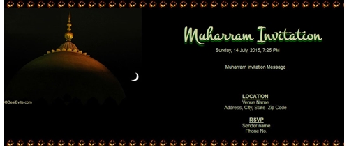 Muharram Invitation