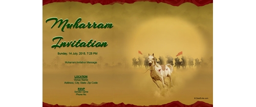 Muharram Invitation