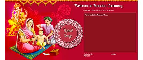 Mundan Invatation Card Design Free मणडन करड फर म डउनलड कस कर Aman Graphics Raniwara AMAN GRAPHICS