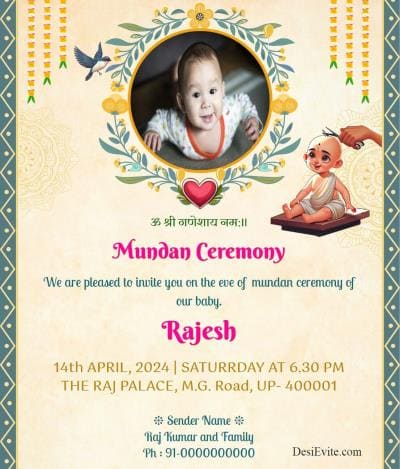 free Mundan (मुंडन) Invitation Card & Online Invitations free Mundan (मुंडन) Invitation Card & Online Invitations