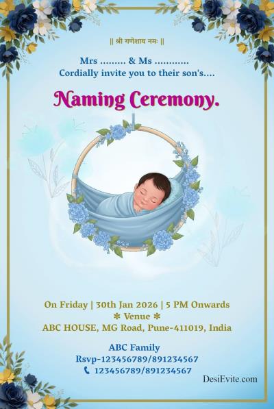 naming-ceremany-ecard-flower-theme