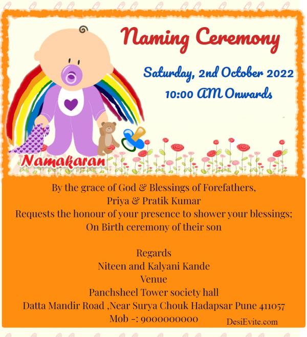 Baby Namkaran Ceremony
