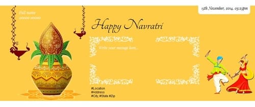 free Navratri Festival Invitation Card & Online Invitations