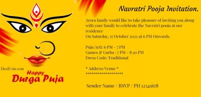 Navratri begain Come and join the festival puja