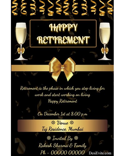 retirement party invitation ecard