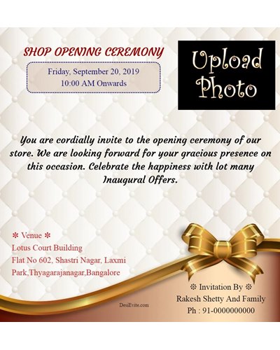 Free Office Inauguration Opening Invitation Card Online Invitations