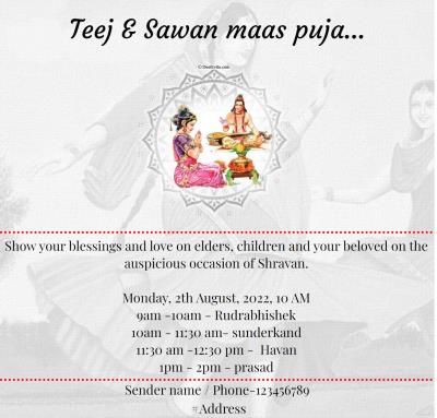 teej  shravan maas pooja maha Shivratri