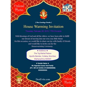 Featured image of post Housewarming Invitation Card Online India There s no place like your new home