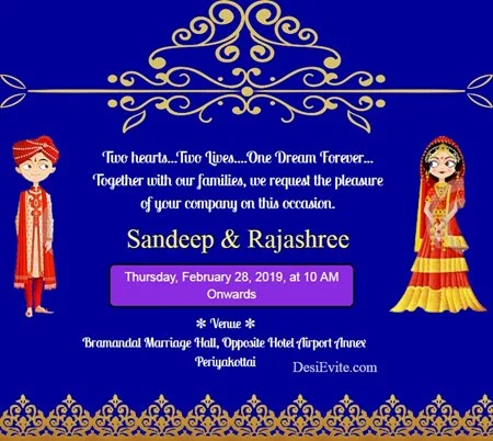 Free Indian Wedding Invitation Card Maker Online Invitations
