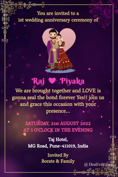 wedding-anniversary-invitation-card-indian-couple-cartoon-theme