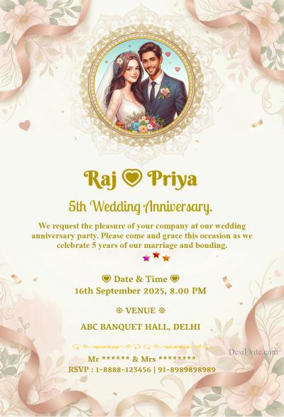 wedding-anniversary-invitation-card-western-style