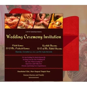 free traditional wedding invitation card template